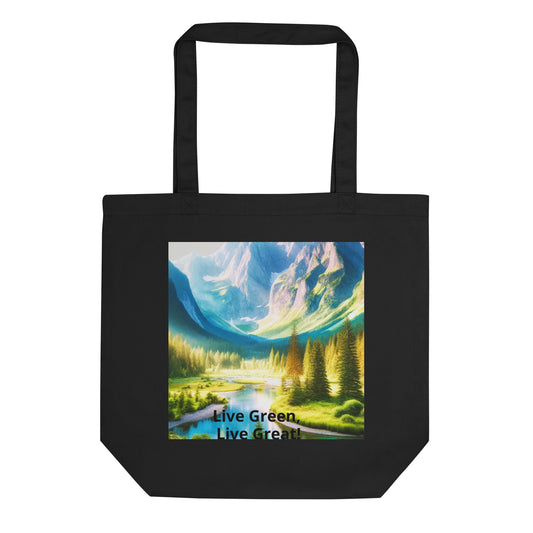 Black and Oyster Eco Tote Bag